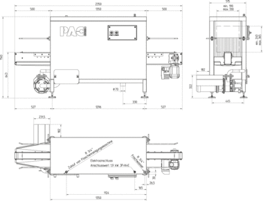 PAC KW 750 Massblatt