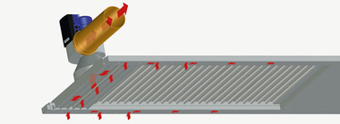 Abluftsystem im Maschinendach